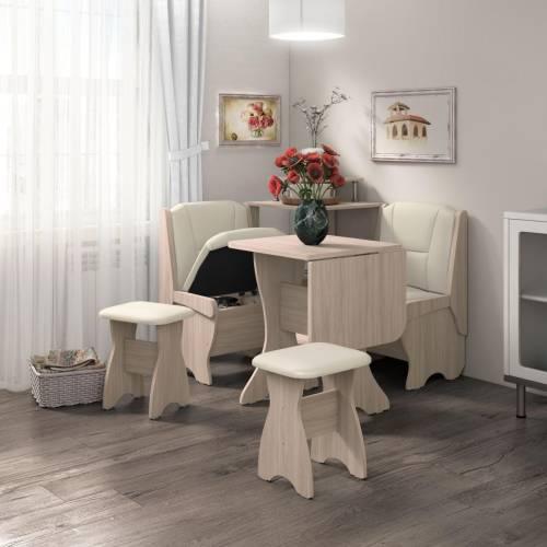 Скамья Лотос 550 ясень светлый/крем