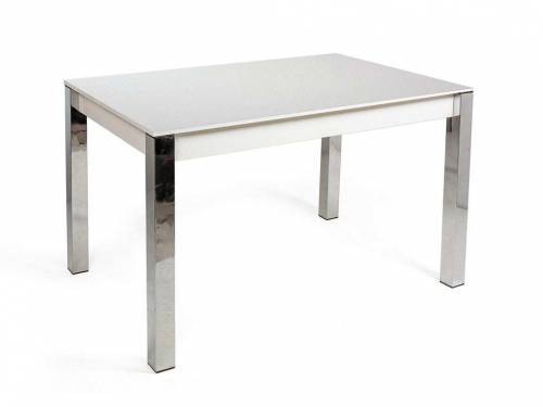 Стол Милан-3 Бител хром/бодега