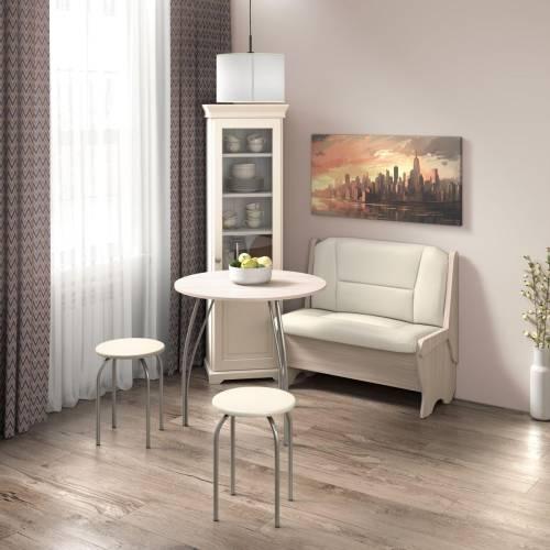 Скамья Лотос 950 ясень светлый/крем