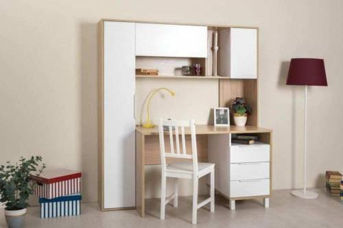 Комфорт Стол компьютерный 12.95 дуб сонома/белый