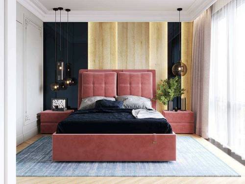 Кровать Эстер 1400 модель 311 Ультра коралл