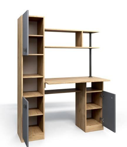 Стол компьютерный СК-7 дуб крафт/графит