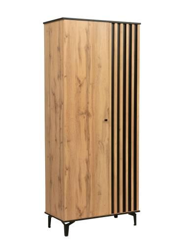 Шкаф для одежды Либерти 51.01 (опора 150) Дуб вотан/Черный