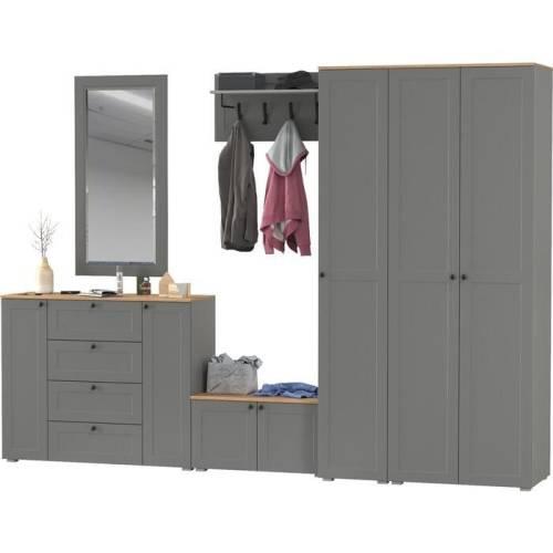 Прихожая Остин №68 Графит/дуб золотой