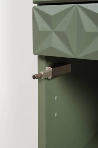 Шкаф-пенал Марион 16.333.01, Дымчатый Зеленый/Олива шагрень