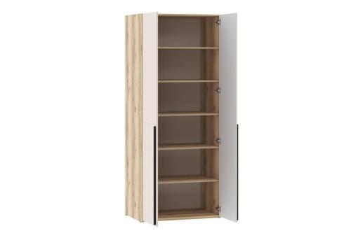 200.04 Шкаф для одежды ПВХ+200.04 Полки Арден, Черный/Дуб Делано