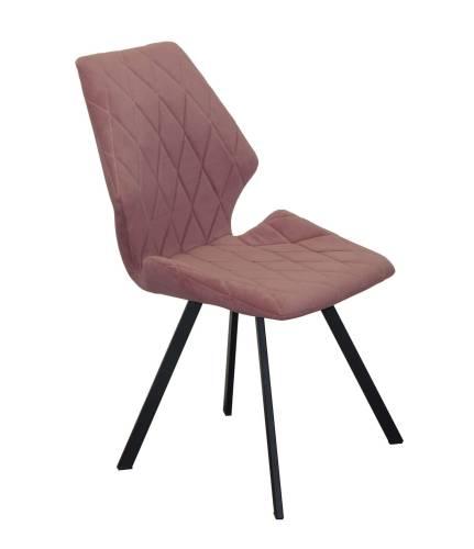 Стул Ч черный/велюр Пыльная роза