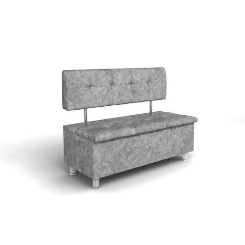 Кухонный диван Торонто МД 1250 / Велюр Графит