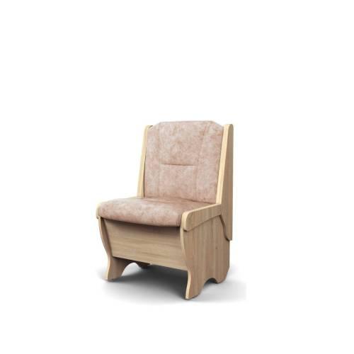 Скамья Лотос 550 / Дуб Сонома / Велюр Латте