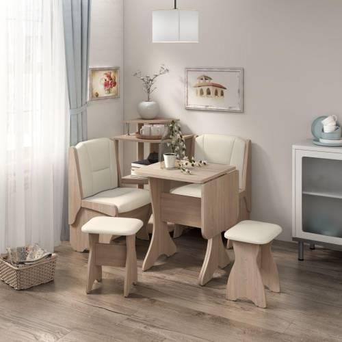 Скамья Лотос 550 дуб/крем