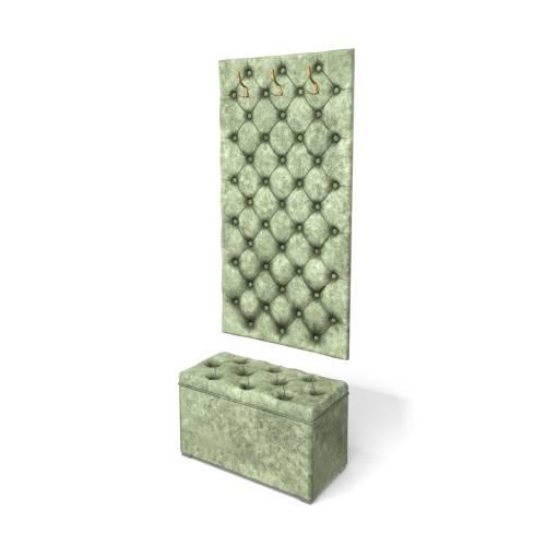 Панель вешалка Мишель 750 / Велюр Мохито