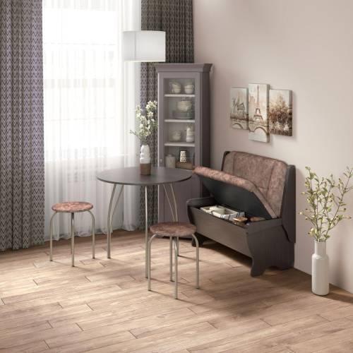 Скамья Лотос 950 / Венге / Велюр Коньяк