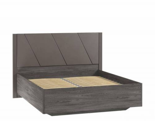 Кровать Саммит НМ 011.75-02 Ясень анкор тёмный/графит софт