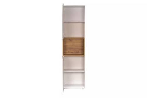 Бэль Шкаф комбинированный 10.04 Дуб Золотой / Белый