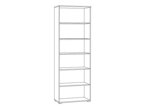 Остин Шкаф-витрина 16.394.02 графит/дуб золотой