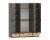 Набор шкафов Оттавия №4 / Антрацит / Дуб Крафт Золотой