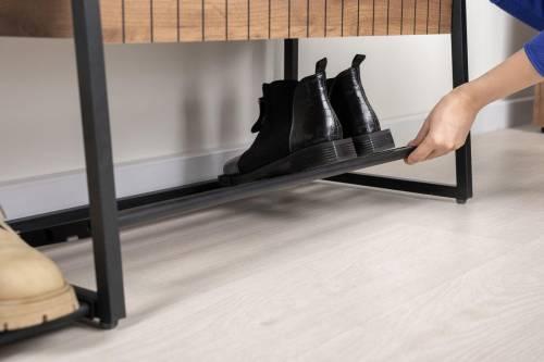 Прихожая Гранд 15.124 Дуб крафт табачный/к/з черный