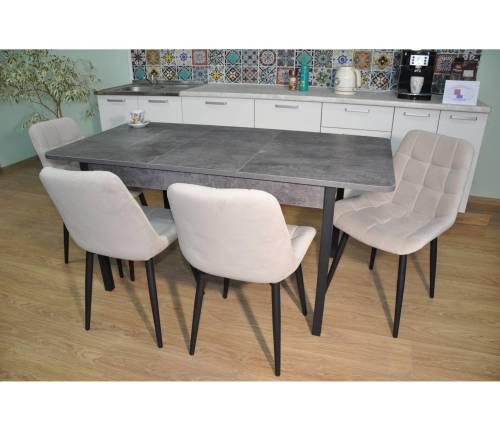 Обеденная группа Сканд Цемент темный/опора черный/ бид01 №3