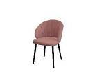 Стул З черный/велюр Пыльная роза