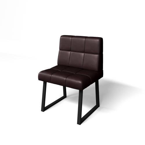 Кухонный диван Реал РМД 660 / Экокожа Умбер / Черный муар