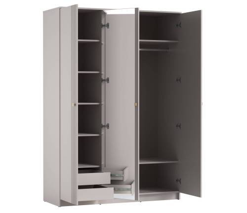 Шкаф для одежды 94.06 "Модена" (3-х дв.) с зеркалом, Кашемир