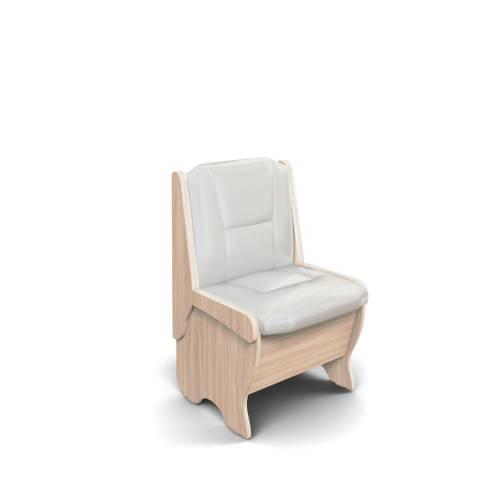 Скамья Лотос 550 ясень светлый/милк