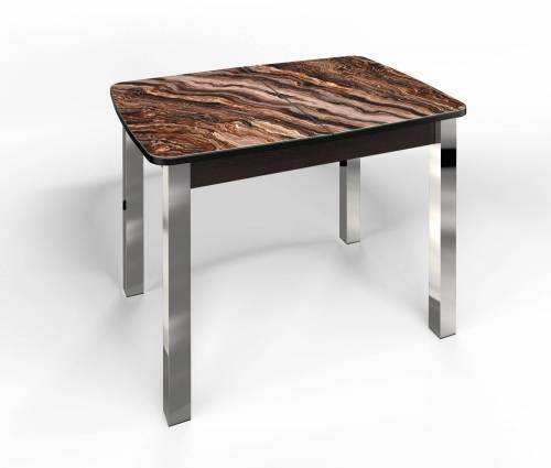 Стол СМ-8 Флорида ноги окрас квадратный венге/хром