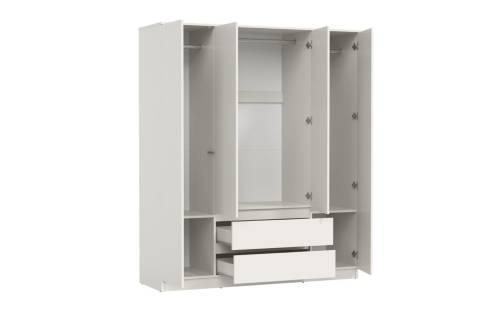 Шкаф Берген 82.01+Антресоль 82.04 (ЛДСП Белый)