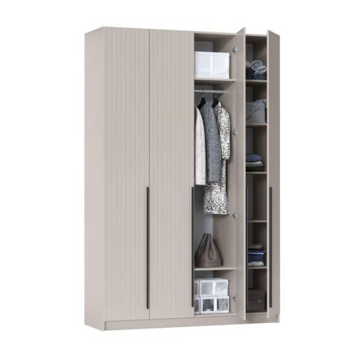 Шкаф для одежды 67.09 "Брандо" (4-х дв.) МДФ Кашемир