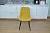 Стул Р / черный /велюр горчица