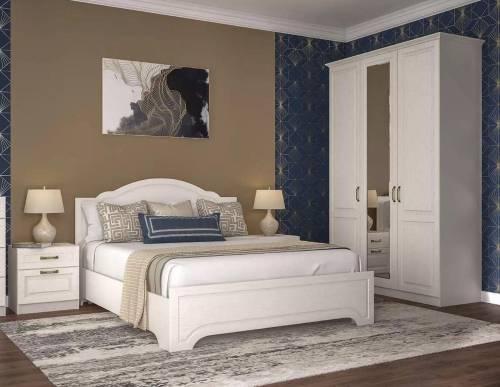 Спальня Ливерпуль вар.1 Белый/Ясень ваниль