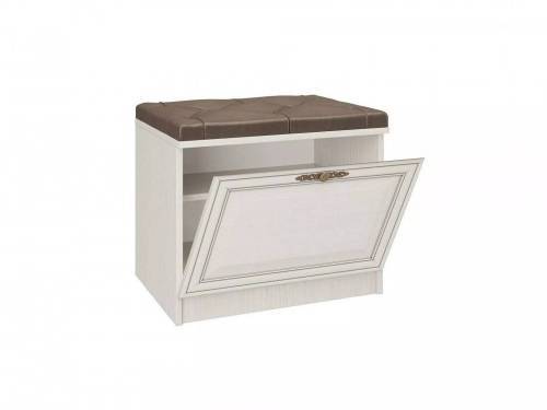 Тумба для обуви М-06 Габриэлла вудлайн кремовый/ сандал белый