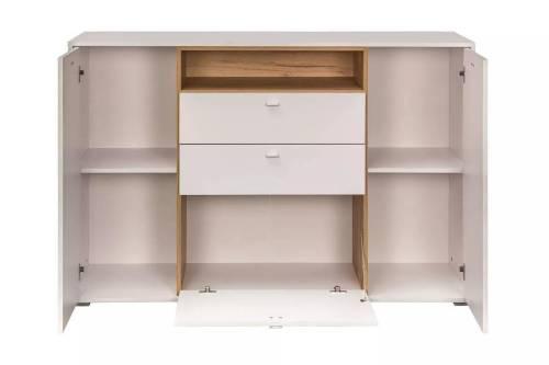 Бэль Комод 10.95 Дуб Золотой / Белый