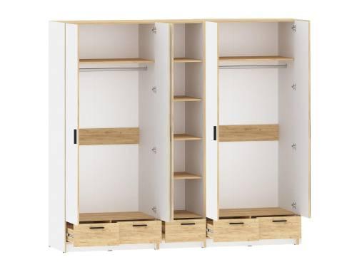 Спальня Оттавия 7 / Белый / Дуб Крафт Золотой