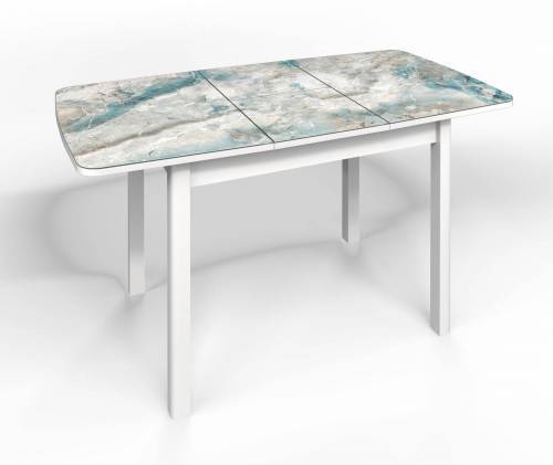 Стол СМ-7 Флорида опора массив прямая белый