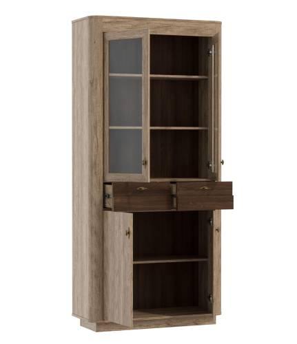 Шкаф-витрина Фантазия 34.05 дуб каньон/дуб кальяри