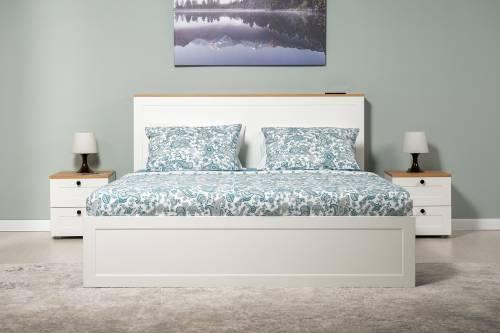 Остин Спальня 1 белый/дуб золотой