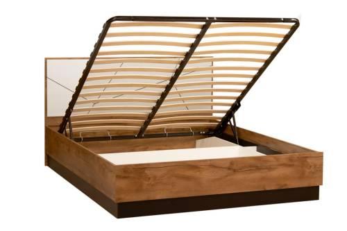 Кровать Гамма с подъемным механизмом 54.16 Таксония/Белый