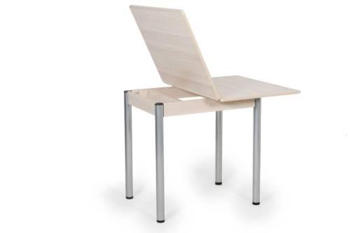 Кухонный набор Лотос ( Лотос 950 2 шт. + стол Ирис / черные опоры)  Дуб Сонома / Экокожа МИЛК