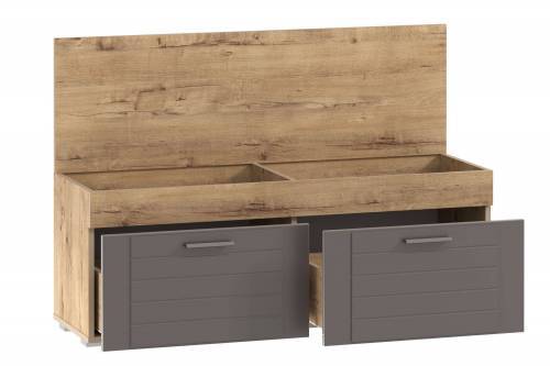 Прихожая Ливорно 4 дуб бунратти/софт графит