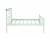 Кровать двойная Токио 42.25 Металл белый