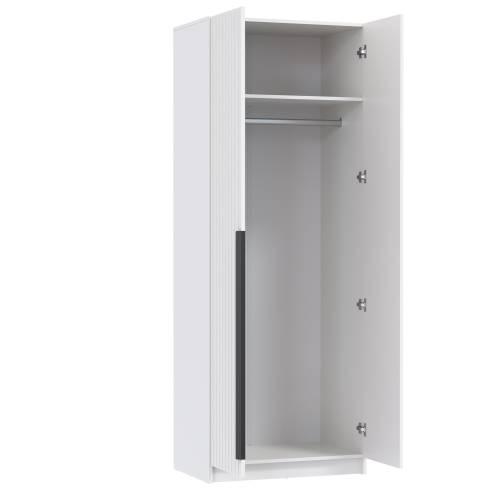 Шкаф для одежды 67.17 "Брандо" (2-х дв.) МДФ Белый