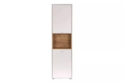 Бэль Шкаф комбинированный 10.04 Дуб Золотой / Белый