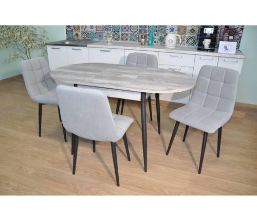 Обеденная группа Стиль Бетон темный/ бид 20 №15