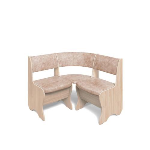 Кухонный набор Тюльпан-мини / ясень светлый / велюр Латте