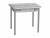 Стол обеденный ЭКО 80*60 с ящиком / Бетон пайн темный /Опора № 2-круглая серебристый металлик