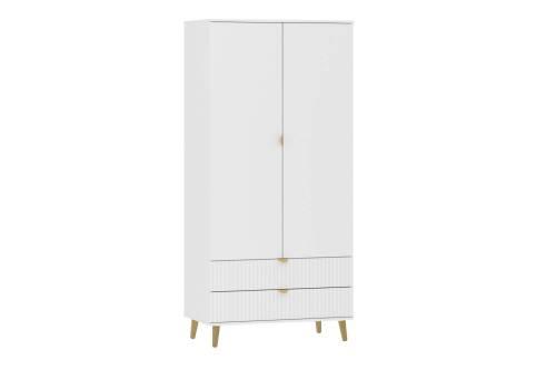 НМ 040.25 Шкаф Дакота, Меренга/Белый