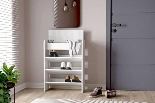 Обувница открытая 600 - Бетон Светлый