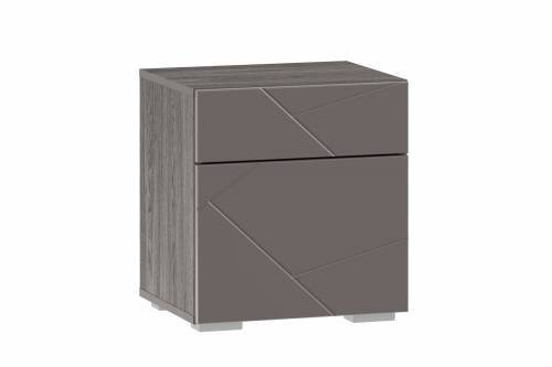 Тумба прикроватная Саммит НМ 013.61 Ясень анкор тёмный/графит софт