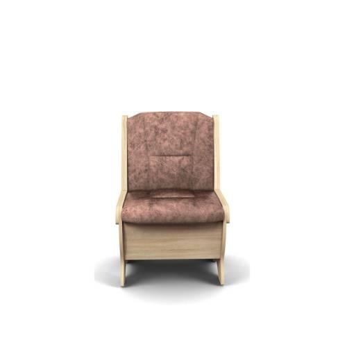 Скамья Лотос 550 / Дуб Сонома / Велюр Коньяк